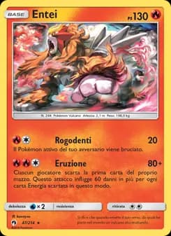 Entei card in Italian