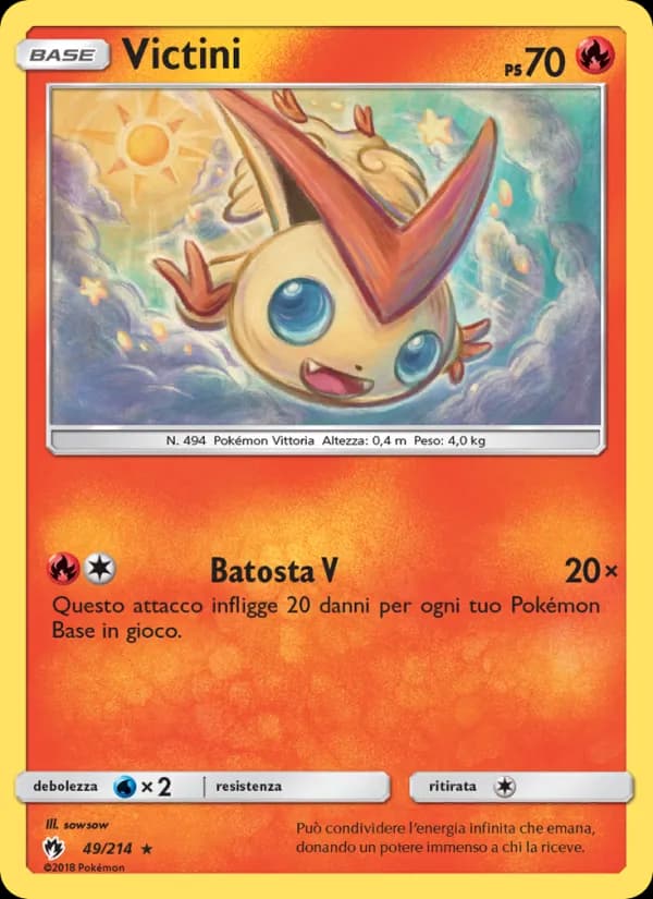 Victini card in Italian