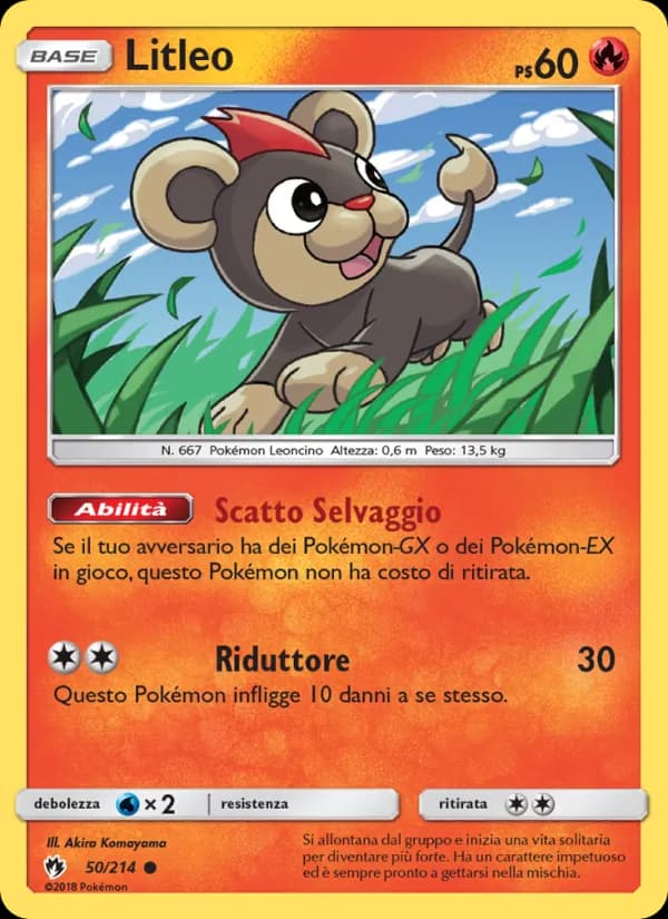 Litleo card in Italian