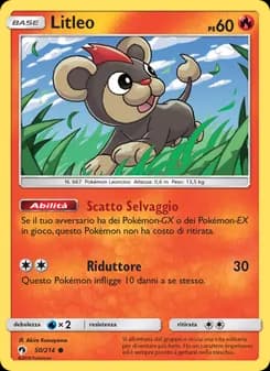 Litleo card in Italian