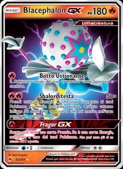 Blacephalon GX card in Italian