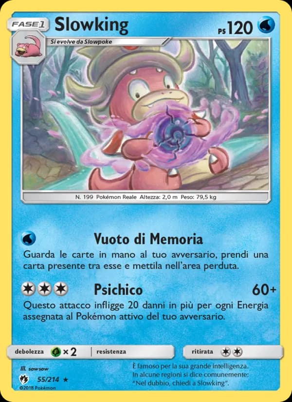 Slowking card in Italian