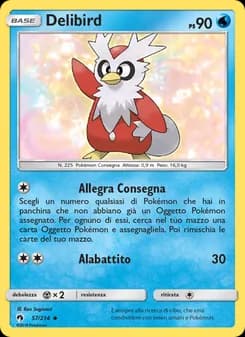 Delibird card in Italian