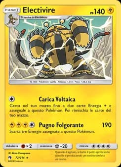 Electivire card in Italian