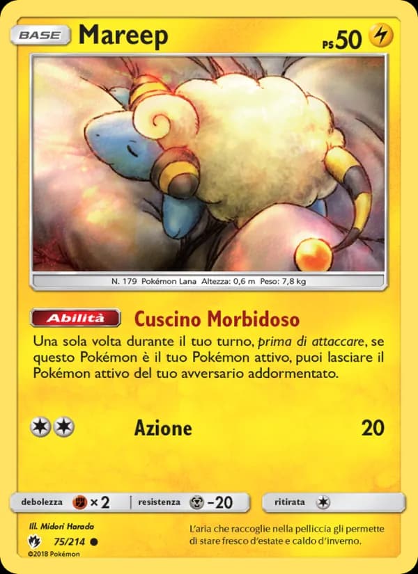 Mareep card in Italian