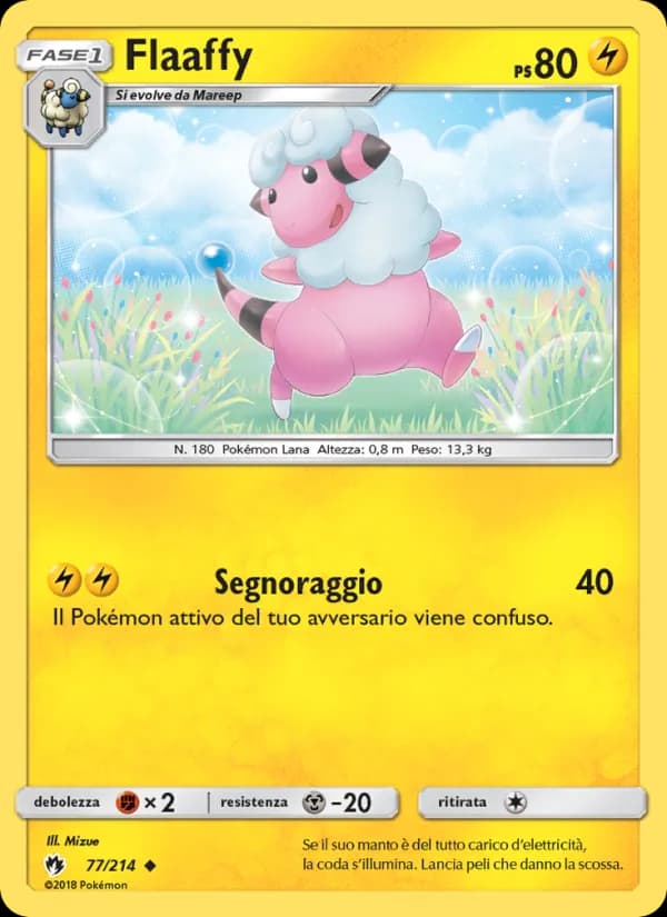 Flaaffy card in Italian