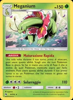 Meganium card in Italian