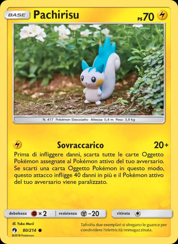 Pachirisu card in Italian
