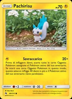 Pachirisu card in Italian
