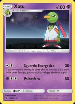 Xatu card in Italian