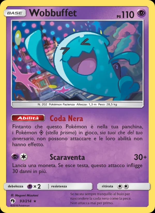 Wobbuffet card in Italian