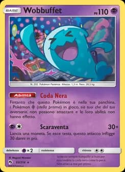 Wobbuffet card in Italian
