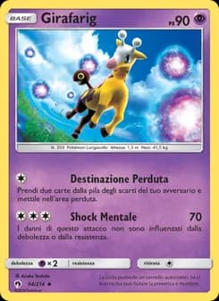 Girafarig card in Italian