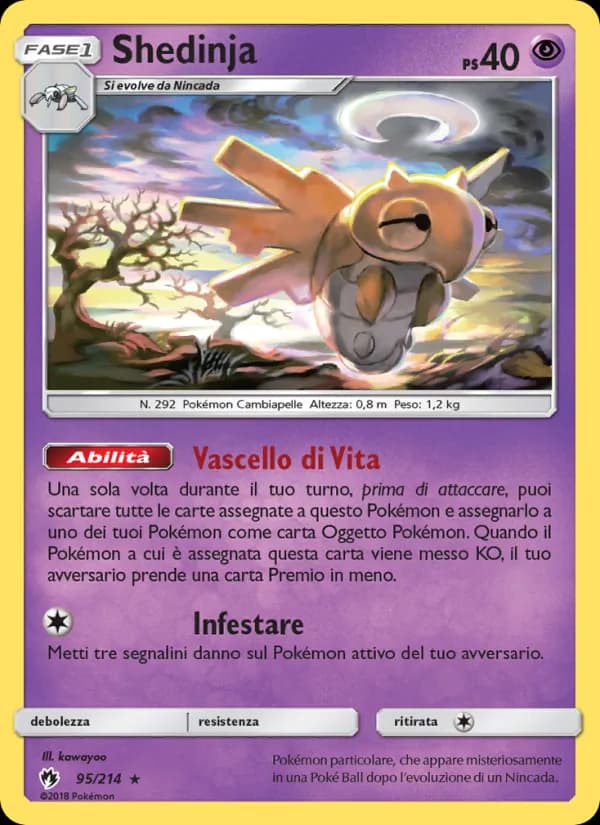 Shedinja card in Italian