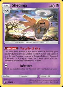Shedinja card in Italian