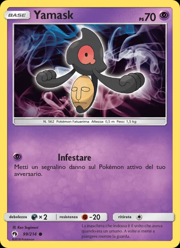 Yamask card in Italian