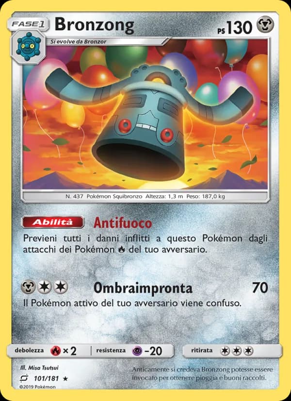 Bronzong card in Italian
