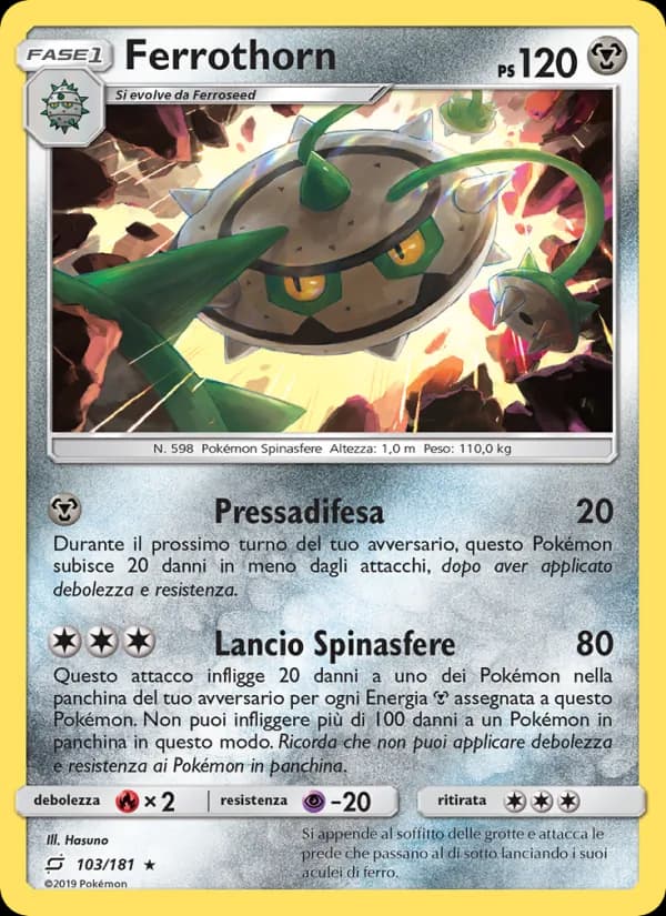 Ferrothorn card in Italian