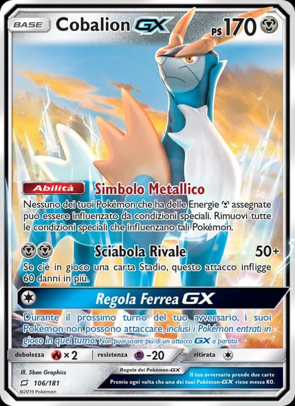 Cobalion GX card in Italian