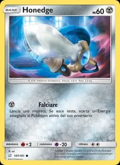 Honedge card in Italian