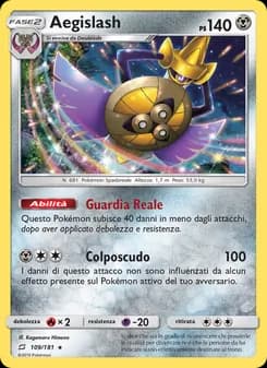 Aegislash card in Italian