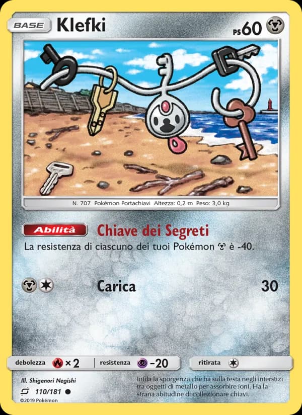 Klefki card in Italian