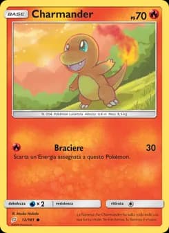 Charmander card in Italian