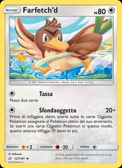 Farfetch’d card in Italian
