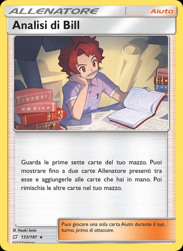 Analisi di Bill card in Italian