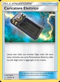 Caricatore Elettrico card in Italian
