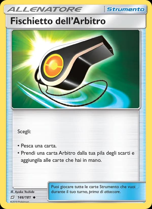 Fischietto dell’Arbitro card in Italian