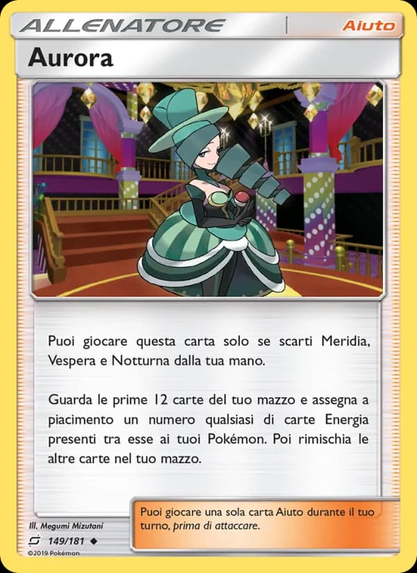 Aurora card in Italian
