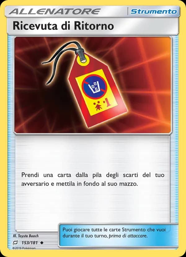 Ricevuta di Ritorno card in Italian