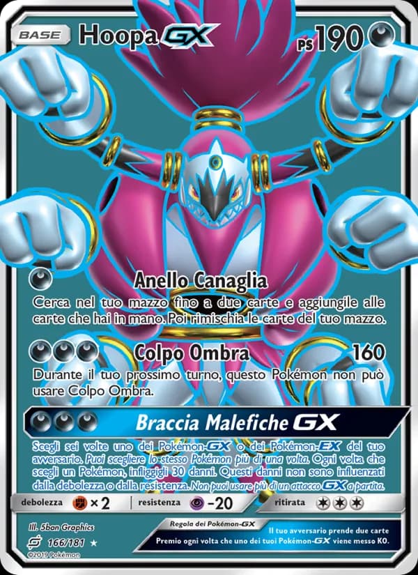 Hoopa GX card in Italian