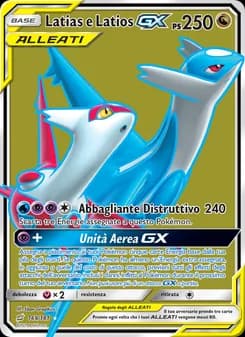 Latias e Latios GX card in Italian
