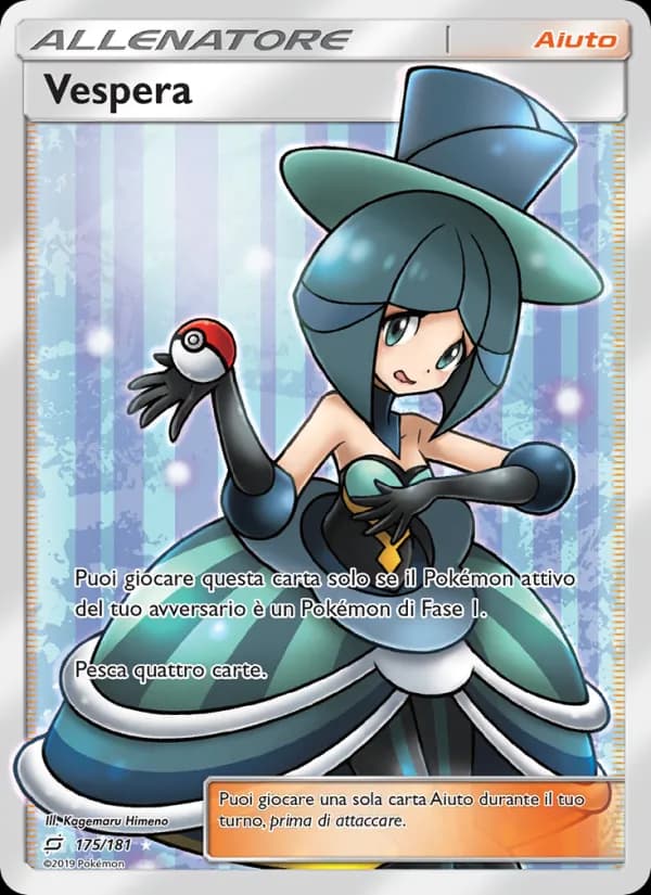 Vespera card in Italian