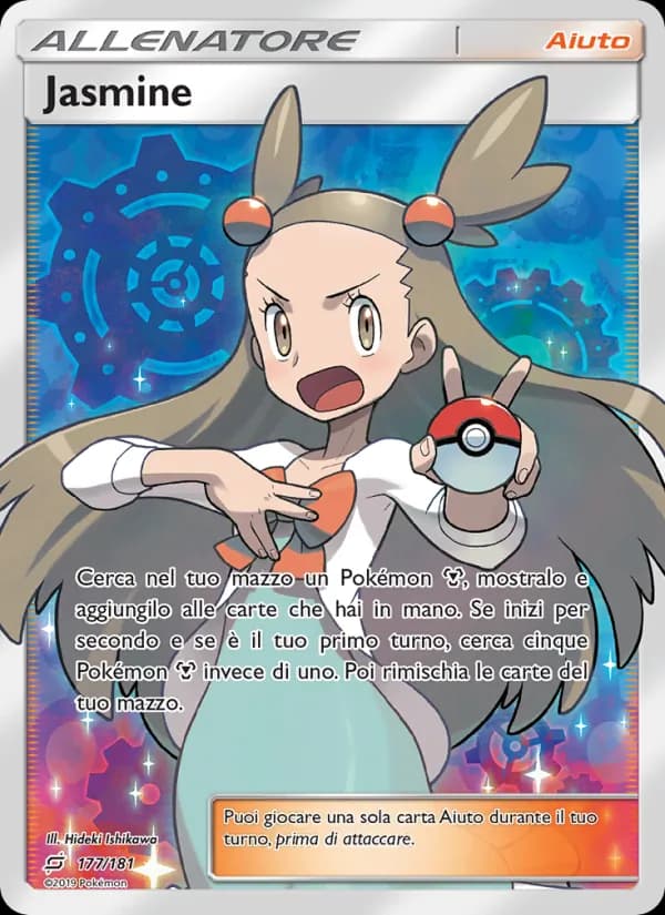 Jasmine card in Italian