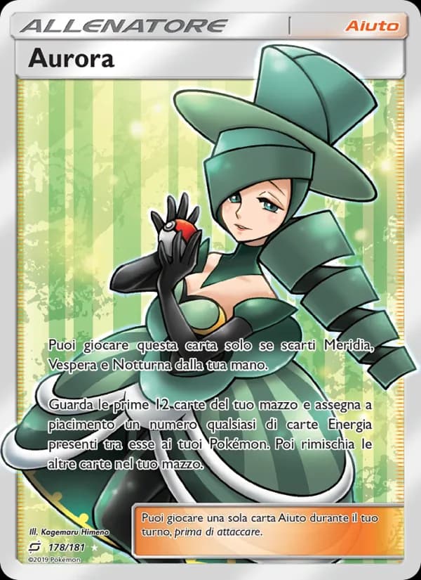 Aurora card in Italian