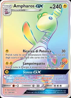Ampharos GX card in Italian