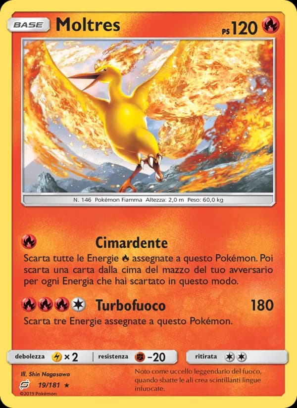 Moltres card in Italian