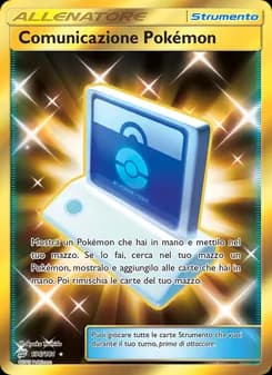 Comunicazione Pokémon card in Italian