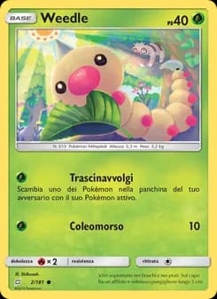Weedle card in Italian