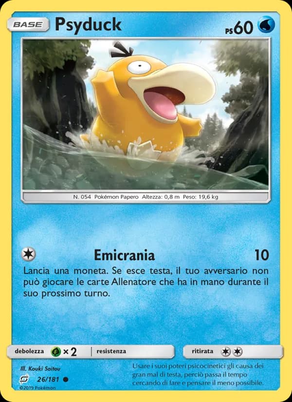 Psyduck card in Italian