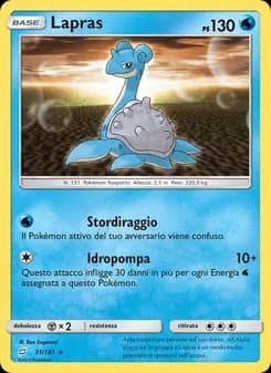 Lapras card in Italian