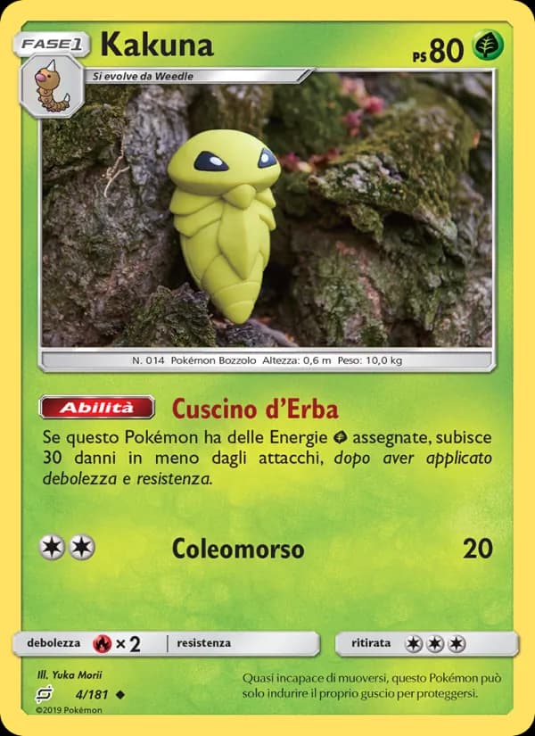 Kakuna card in Italian