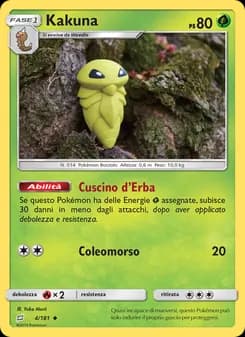 Kakuna card in Italian