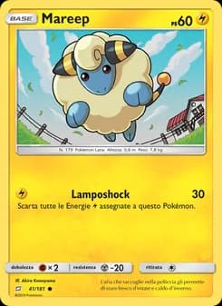 Mareep card in Italian