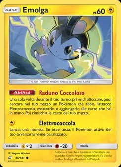 Emolga card in Italian