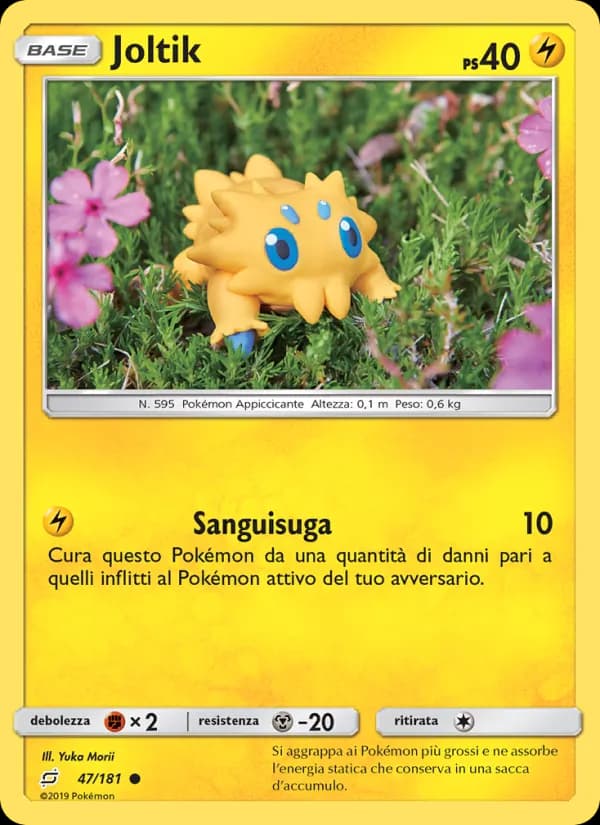Joltik card in Italian