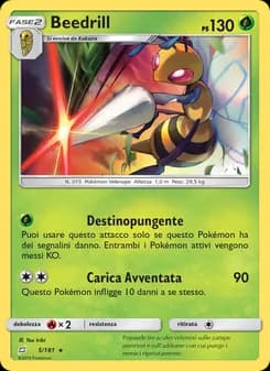 Beedrill card in Italian